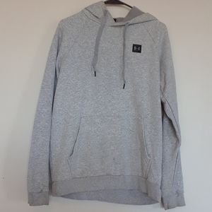 under armour hoodie. grey. large